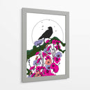 El cuervo y la luna llena V - Nicholas | Cuadro decorativo de Canvas Lab