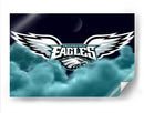 Philadelphia Eagles on the clouds | Cuadro decorativo de Canvas Lab