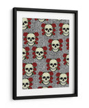 Calavera y rosas vintage - Nicholas | Cuadro decorativo de Canvas Lab