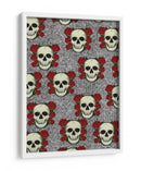Calavera y rosas vintage - Nicholas | Cuadro decorativo de Canvas Lab