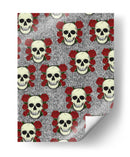 Calavera y rosas vintage - Nicholas | Cuadro decorativo de Canvas Lab