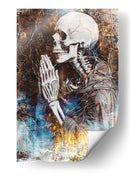 Ilustración de dibujo de calavera divertida 48 - Rafal Kulik | Cuadro decorativo de Canvas Lab