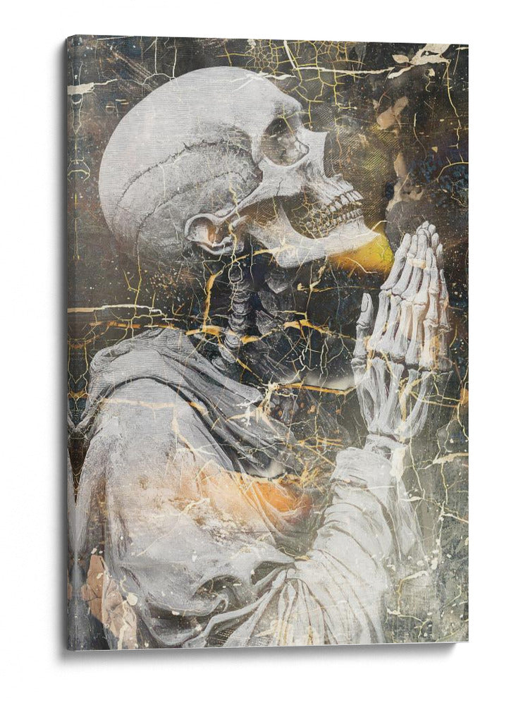 Ilustración de dibujo de calavera divertida n.° 47 - Rafal Kulik | Cuadro decorativo de Canvas Lab