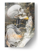 Ilustración de dibujo de calavera divertida n.° 47 - Rafal Kulik | Cuadro decorativo de Canvas Lab