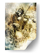 Ilustración de dibujo de calavera divertida 42 - Rafal Kulik | Cuadro decorativo de Canvas Lab