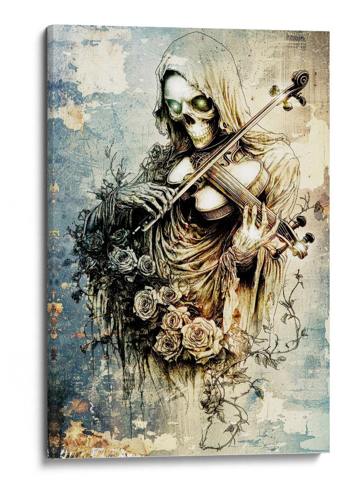 Ilustración de dibujo de calavera divertida n.° 43 - Rafal Kulik | Cuadro decorativo de Canvas Lab