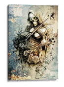 Ilustración de dibujo de calavera divertida n.° 43 - Rafal Kulik | Cuadro decorativo de Canvas Lab