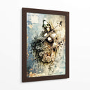 Ilustración de dibujo de calavera divertida n.° 43 - Rafal Kulik | Cuadro decorativo de Canvas Lab