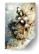 Ilustración de dibujo de calavera divertida n.° 43 - Rafal Kulik | Cuadro decorativo de Canvas Lab