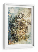 Ilustración 41 de un dibujo divertido de una calavera - Rafal Kulik | Cuadro decorativo de Canvas Lab