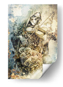 Ilustración 41 de un dibujo divertido de una calavera - Rafal Kulik | Cuadro decorativo de Canvas Lab