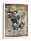 Ilustración de dibujo de calavera divertida 40 - Rafal Kulik | Cuadro decorativo de Canvas Lab