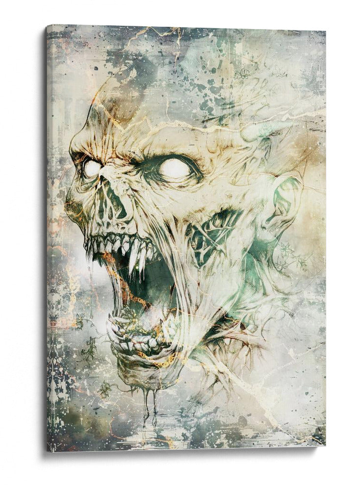 Ilustración 38 de un dibujo divertido de una calavera - Rafal Kulik | Cuadro decorativo de Canvas Lab