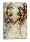 Ilustración 36 de un dibujo divertido de una calavera - Rafal Kulik | Cuadro decorativo de Canvas Lab