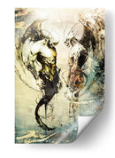 Ilustración 34 de un dibujo divertido de una calavera - Rafal Kulik | Cuadro decorativo de Canvas Lab