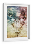 Ilustración 32 de un dibujo divertido de una calavera - Rafal Kulik | Cuadro decorativo de Canvas Lab