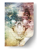 Ilustración 32 de un dibujo divertido de una calavera - Rafal Kulik | Cuadro decorativo de Canvas Lab