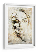 Ilustración 28 de un dibujo divertido de una calavera - Rafal Kulik | Cuadro decorativo de Canvas Lab