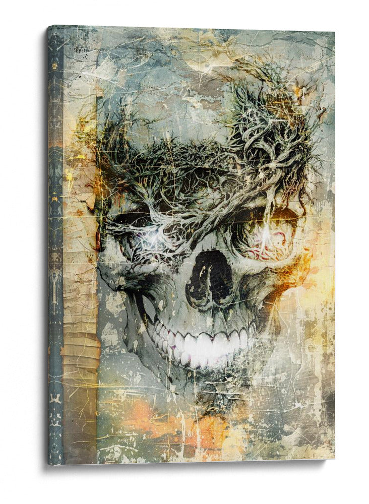 Ilustración 29 de un dibujo divertido de una calavera - Rafal Kulik | Cuadro decorativo de Canvas Lab