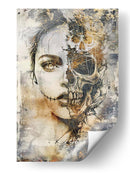 Ilustración 27 de un dibujo divertido de una calavera - Rafal Kulik | Cuadro decorativo de Canvas Lab