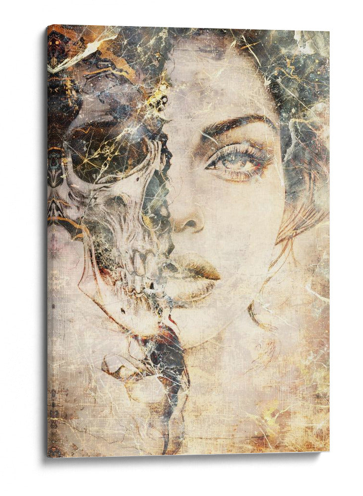 Ilustración 26 de un dibujo divertido de una calavera - Rafal Kulik | Cuadro decorativo de Canvas Lab