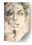 Ilustración 26 de un dibujo divertido de una calavera - Rafal Kulik | Cuadro decorativo de Canvas Lab