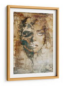 Ilustración divertida del dibujo de una calavera n.° 25 - Rafal Kulik | Cuadro decorativo de Canvas Lab