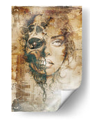 Ilustración divertida del dibujo de una calavera n.° 25 - Rafal Kulik | Cuadro decorativo de Canvas Lab