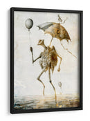 Ilustración divertida del dibujo de una calavera n.° 21 - Rafal Kulik | Cuadro decorativo de Canvas Lab