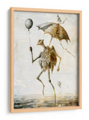 Ilustración divertida del dibujo de una calavera n.° 21 - Rafal Kulik | Cuadro decorativo de Canvas Lab