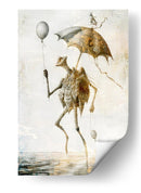 Ilustración divertida del dibujo de una calavera n.° 21 - Rafal Kulik | Cuadro decorativo de Canvas Lab