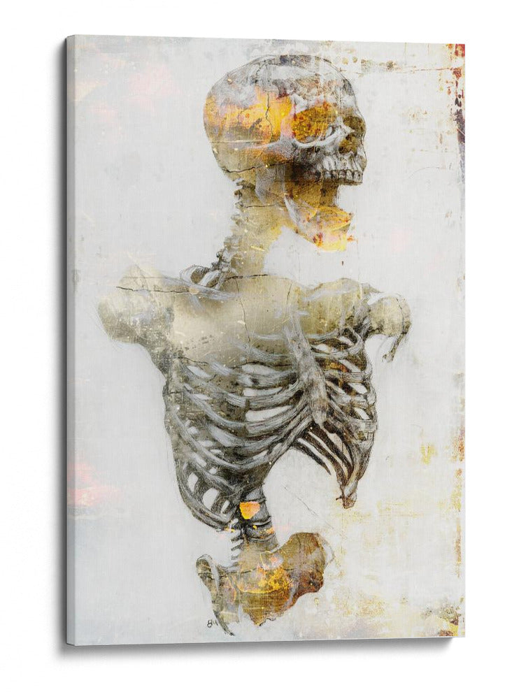 Ilustración de dibujo de calavera divertida 18 - Rafal Kulik | Cuadro decorativo de Canvas Lab