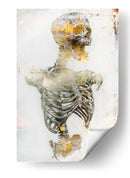 Ilustración de dibujo de calavera divertida 18 - Rafal Kulik | Cuadro decorativo de Canvas Lab