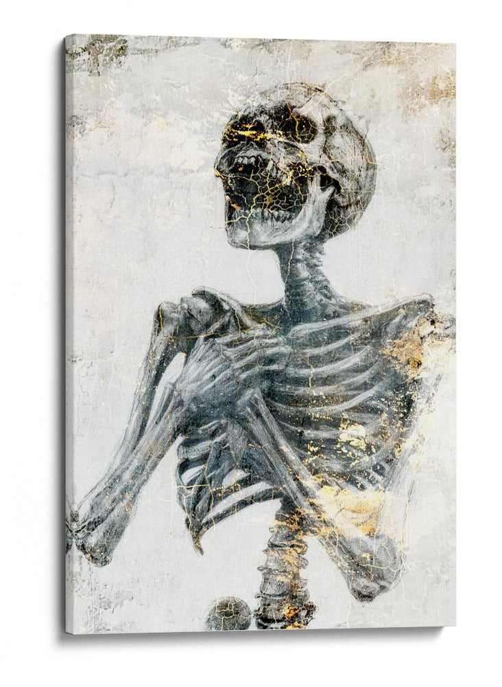 Ilustración de dibujo de calavera divertida 17 - Rafal Kulik | Cuadro decorativo de Canvas Lab