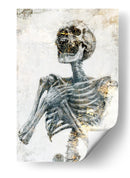 Ilustración de dibujo de calavera divertida 17 - Rafal Kulik | Cuadro decorativo de Canvas Lab