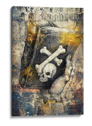 Ilustración de dibujo de calavera divertida 16 - Rafal Kulik | Cuadro decorativo de Canvas Lab