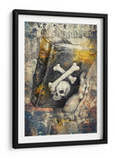 Ilustración de dibujo de calavera divertida 16 - Rafal Kulik | Cuadro decorativo de Canvas Lab