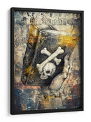 Ilustración de dibujo de calavera divertida 16 - Rafal Kulik | Cuadro decorativo de Canvas Lab