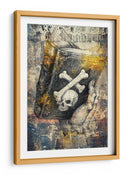 Ilustración de dibujo de calavera divertida 16 - Rafal Kulik | Cuadro decorativo de Canvas Lab