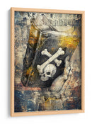 Ilustración de dibujo de calavera divertida 16 - Rafal Kulik | Cuadro decorativo de Canvas Lab