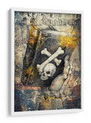 Ilustración de dibujo de calavera divertida 16 - Rafal Kulik | Cuadro decorativo de Canvas Lab