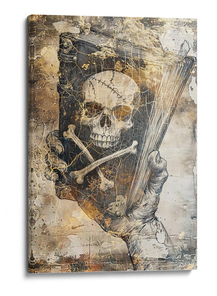 Ilustración de dibujo de calavera divertida 15 - Rafal Kulik | Cuadro decorativo de Canvas Lab