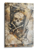 Ilustración de dibujo de calavera divertida 15 - Rafal Kulik | Cuadro decorativo de Canvas Lab