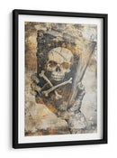 Ilustración de dibujo de calavera divertida 15 - Rafal Kulik | Cuadro decorativo de Canvas Lab