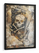 Ilustración de dibujo de calavera divertida 15 - Rafal Kulik | Cuadro decorativo de Canvas Lab