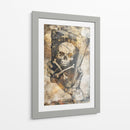 Ilustración de dibujo de calavera divertida 15 - Rafal Kulik | Cuadro decorativo de Canvas Lab
