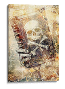 Ilustración de dibujo de calavera divertida 14 - Rafal Kulik | Cuadro decorativo de Canvas Lab