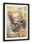 Ilustración de dibujo de calavera divertida 14 - Rafal Kulik | Cuadro decorativo de Canvas Lab