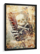 Ilustración de dibujo de calavera divertida 14 - Rafal Kulik | Cuadro decorativo de Canvas Lab