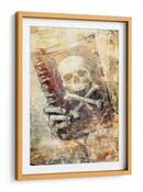 Ilustración de dibujo de calavera divertida 14 - Rafal Kulik | Cuadro decorativo de Canvas Lab